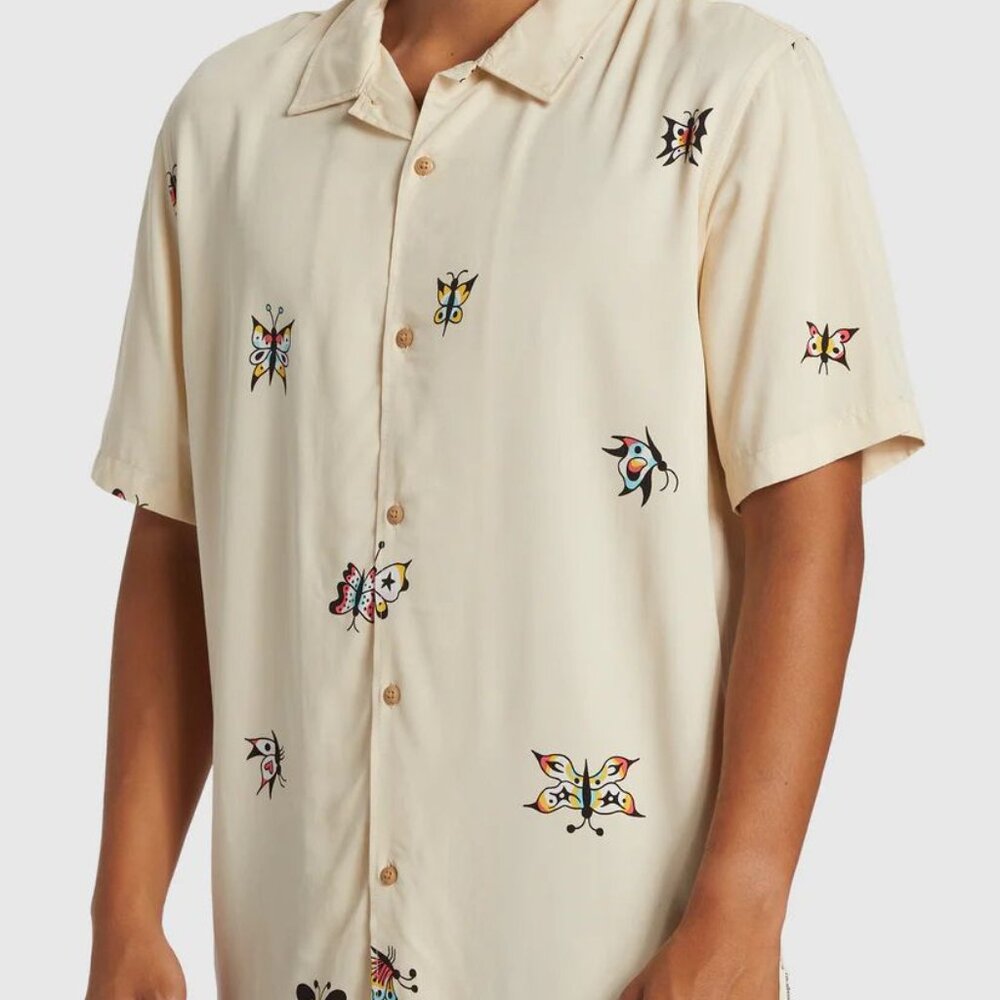 Quiksilver Men's Pool Party Casual Short Sleeve Shirt Size XXL